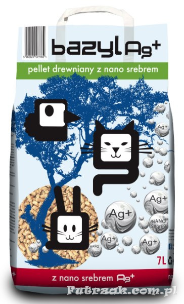 Pellet drewniany Bazyl Ag+ 7l Pellet drewniany Bazyl Ag+ 7l