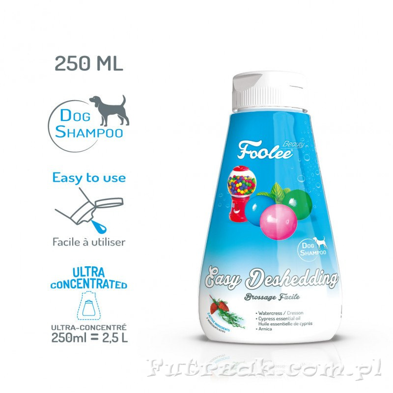 Szampon dla psów FoOlee Easy Deshedding/250 ml Szampon dla psów FoOlee Easy Deshedding/250 ml