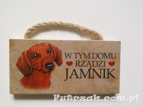 Tabliczka z magnesem-Jamnik