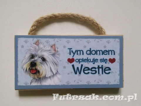 Tabliczka z magnesem-Westie