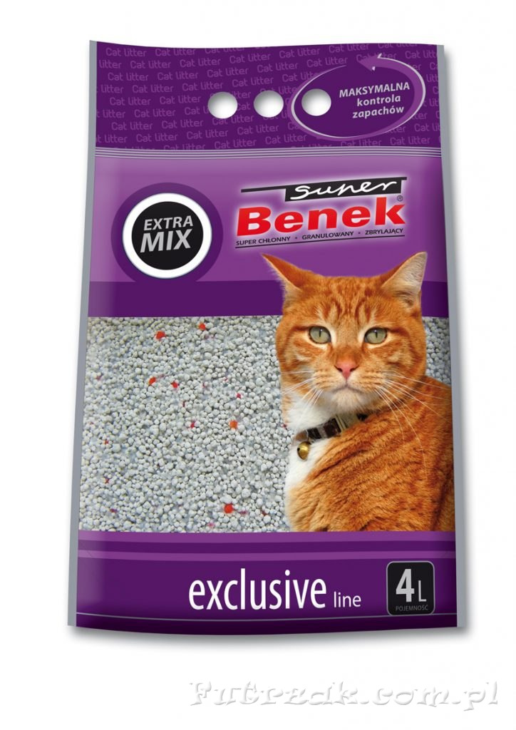 Żwirek Super Benek Extra Mix Exclusive 4l Żwirek Super Benek Extra Mix Exclusive 4l
