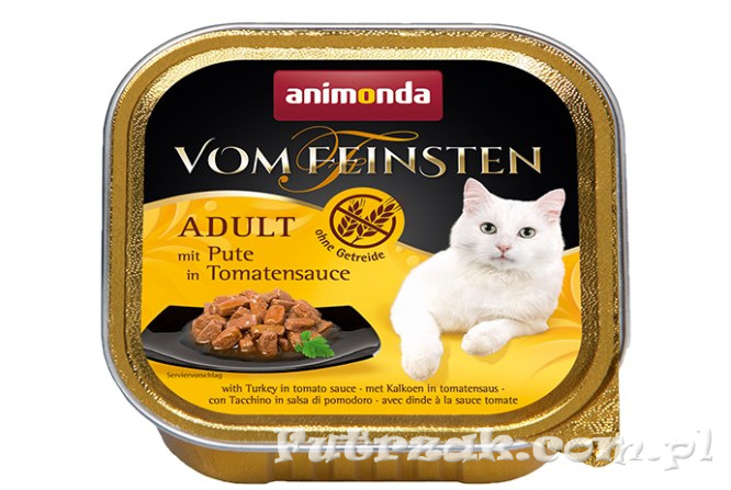 Animonda Vom Feinsten Adult z indykiem w sosie pomidorowym Animonda Vom Feinsten Adult z indykiem w sosie pomidorowym