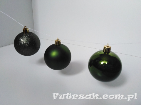 Bombki plastikowe/zielone/tuba-12szt. Bombki plastikowe/zielone/tuba-12szt.