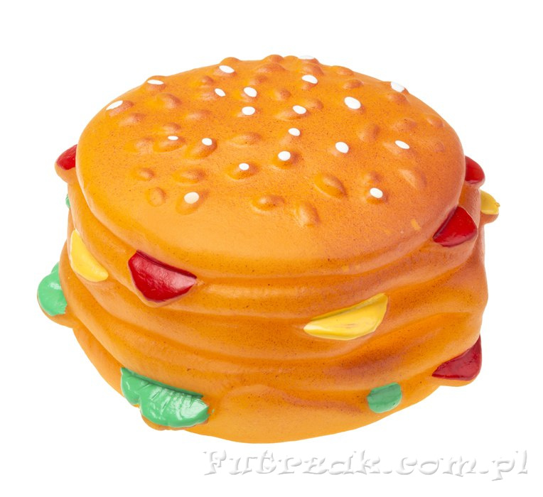 Hamburger-piszcząca zabawka dla psa Hamburger-piszcząca zabawka dla psa