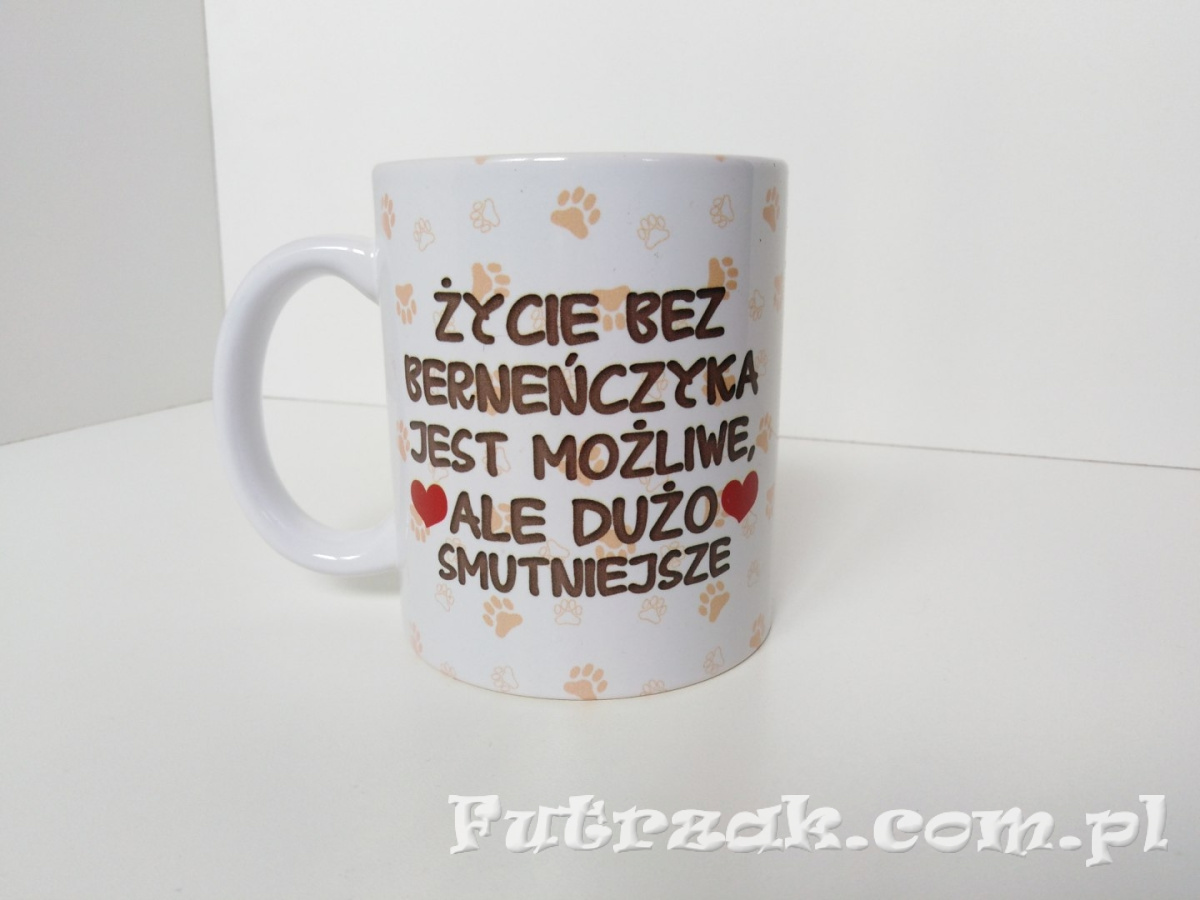 Kubek ceramiczny z motywem-Berneńczyk Kubek ceramiczny z motywem-Berneńczyk