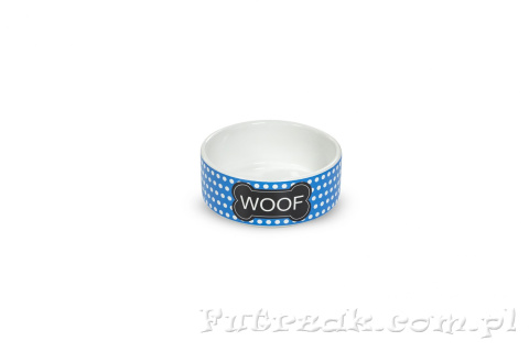 Miska ceramiczna z napisem WOOF-Y2733 Miska ceramiczna z napisem WOOF-Y2733