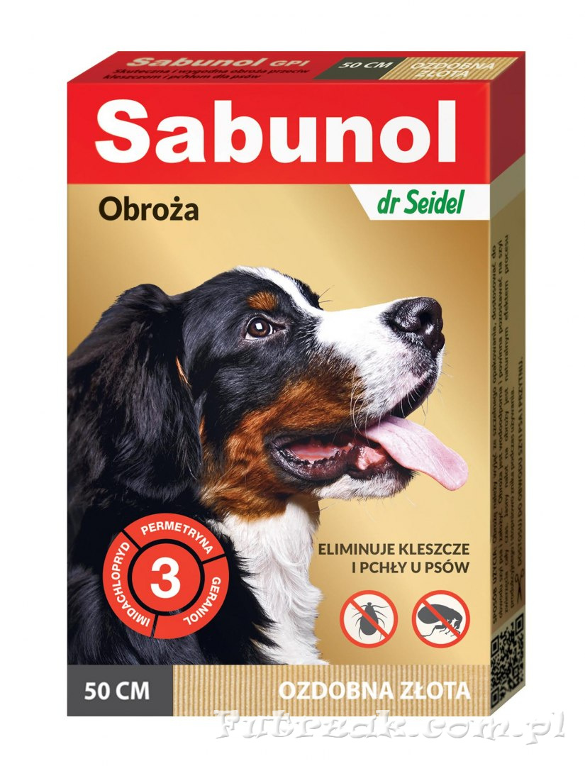 Sabunol - obroża dla psa 50 cm złota Sabunol - obroża dla psa 50 cm złota