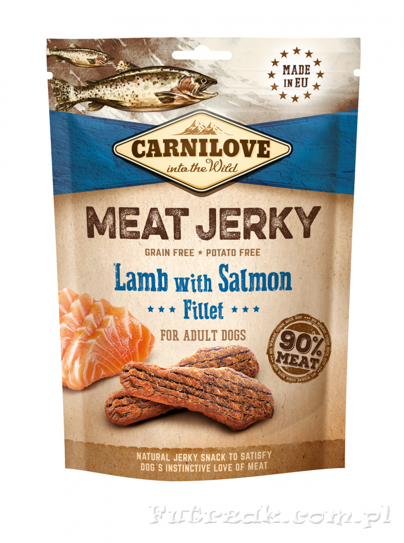 Carnilove Meat Jerky Lamb with Salmon Fillet/100g Carnilove Meat Jerky Lamb with Salmon Fillet/100g