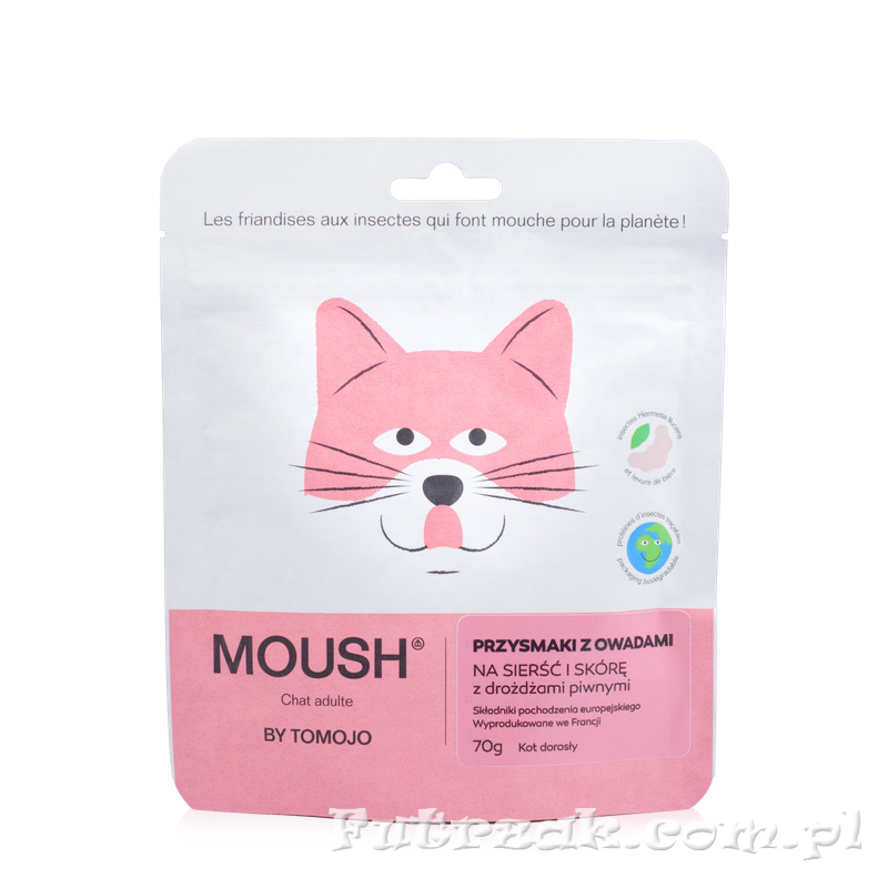 MOUSH-przysmaki dla kota na sierść i skórę/70g