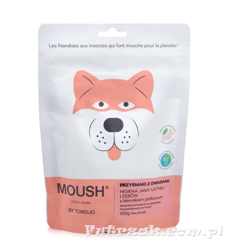 MOUSH-przysmaki dla psa higiena jamy ustnej i zębów/100g MOUSH-przysmaki dla psa higiena jamy ustnej i zębów/100g