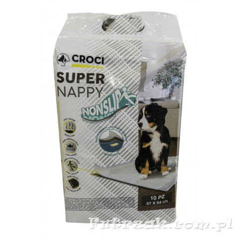 Podkłady SUPER NAPPY 57x54 cm/10szt. Podkłady SUPER NAPPY 57x54 cm/10szt.