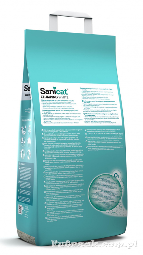 Sanicat Clumping White Cotton Fresh 20l Sanicat Clumping White Cotton Fresh 20l