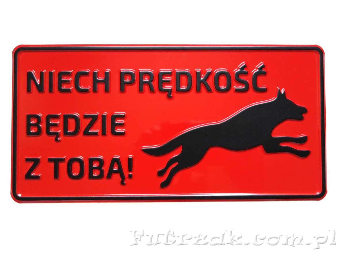 Tabliczka ostrzegawcza, metalowa-"NIECH PRĘDKOŚĆ..." Tabliczka ostrzegawcza, metalowa-"NIECH PRĘDKOŚĆ..."