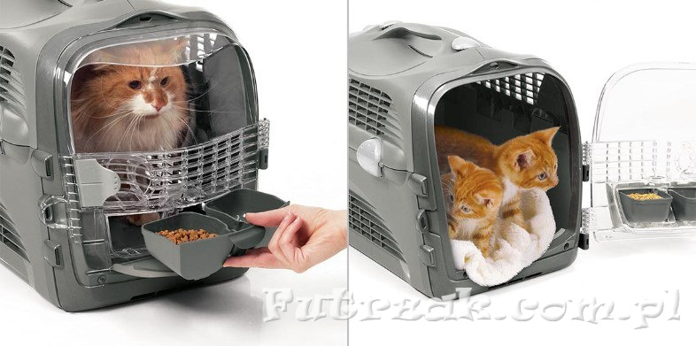Transporter Catit Design Cabrio czerwono-szary Transporter Catit Design Cabrio czerwono-szary