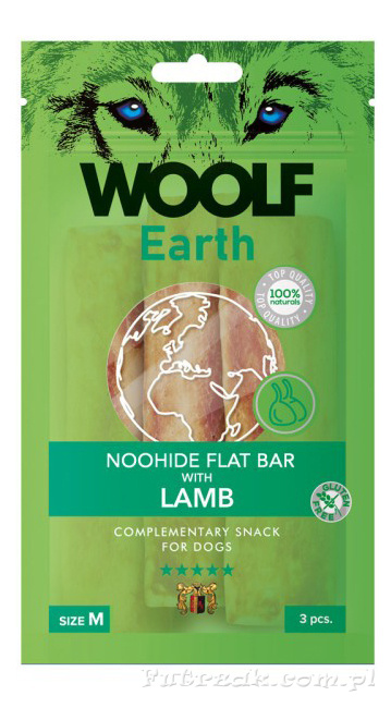 WOOLF Earth Noohide Flat Bar with Lamb M/90g WOOLF Earth Noohide Flat Bar with Lamb M/90g
