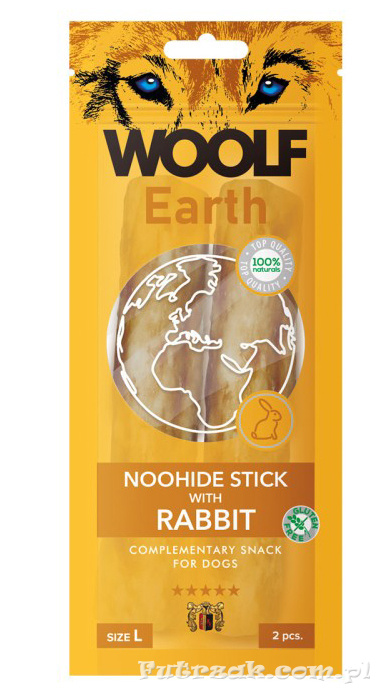 WOOLF Earth Noohide Stick with Rabbit L/90g