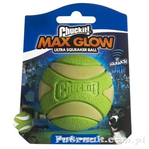 Max Glow Ultra Squeaker Ball/medium Max Glow Ultra Squeaker Ball/medium