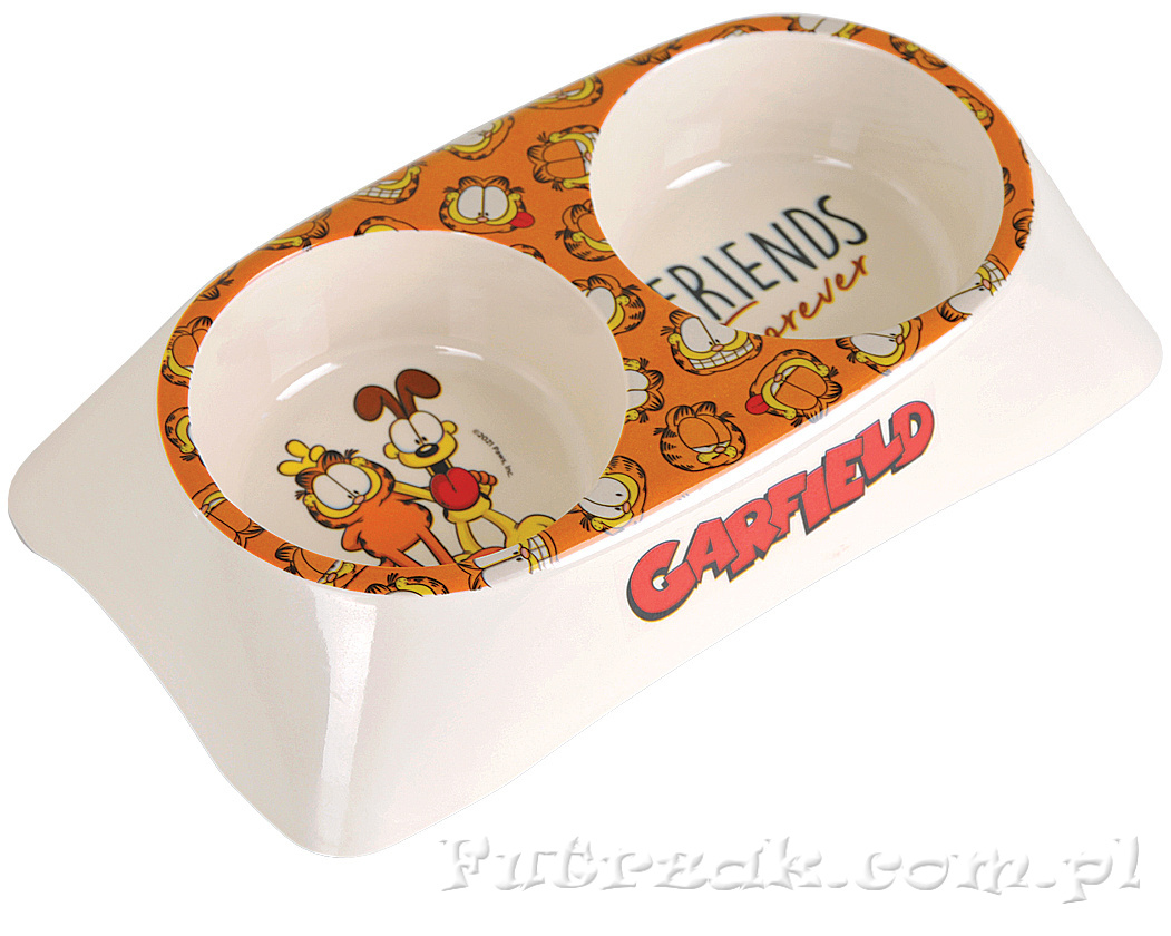 Miska podwójna z melaminy Garfield&Oddie 6501 Miska podwójna z melaminy Garfield&Oddie 6501