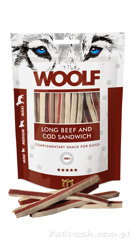 WOOLF-Long Beef and Cod Sandwich WOOLF-Long Beef and Cod Sandwich