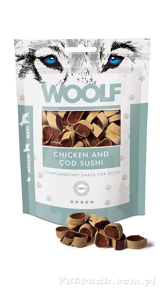 WOOLF-Chicken and Cod Sushi WOOLF-Chicken and Cod Sushi