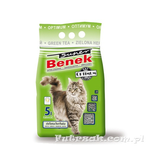 Żwirek Super Benek Optimum zielona herbata 5l