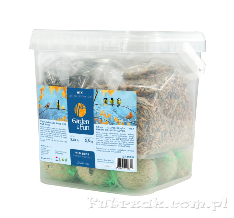 Karma dla ptaków wolnożyjących 2,5kg mix w wiaderku Karma dla ptaków wolnożyjących 2,5kg mix w wiaderku