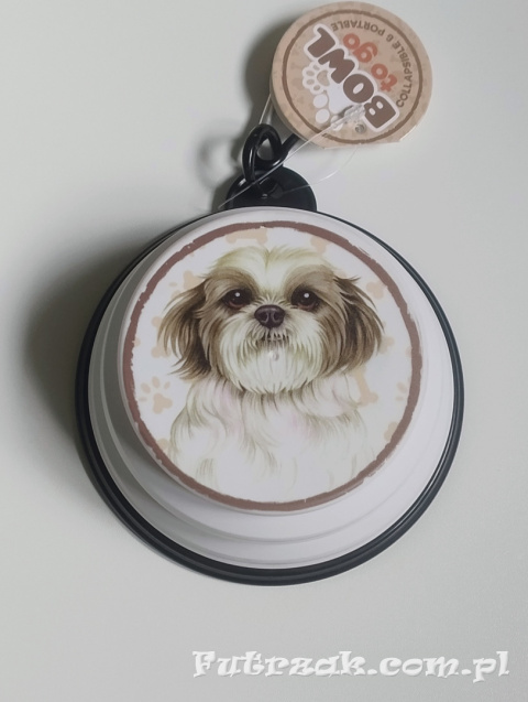 Miska podróżna, składana "TO GO" Shih Tzu