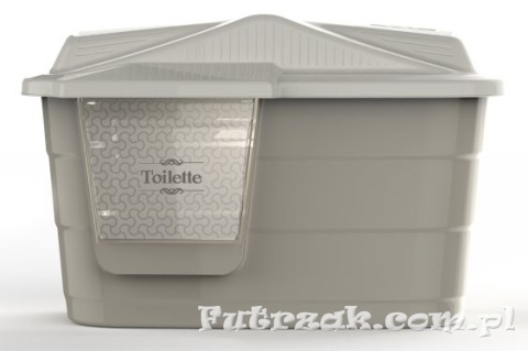 Toaleta/Legowisko 2 w 1 VILLA w kształcie domku beżowa Toaleta/Legowisko 2 w 1 VILLA w kształcie domku beżowa