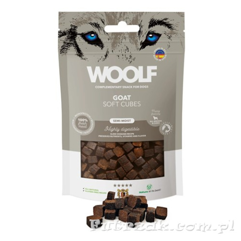 WOOLF Soft Cubes Goat Monoprotein kostki z koziny WOOLF Soft Cubes Goat Monoprotein kostki z koziny