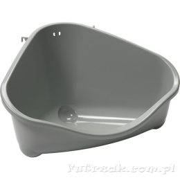 Kuweta narożna do mocowania w klatce rozm.S oliwkowa