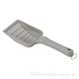 Łopatka do kuwety/żwirku z małymi oczkami ciepło szara