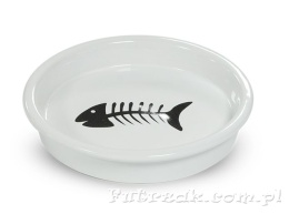 Miska ceramiczna w kształcie talerzyka z motywem-Y2724