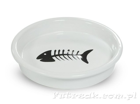 Miska ceramiczna w kształcie talerzyka z motywem-Y2724