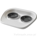 Podstawka z dwoma miskami 2x300ml dla kota małego psa