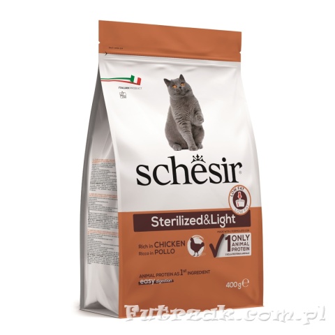 Schesir Original Sterilized&Light karma dla kotów sterylizowanych kurczak 400g