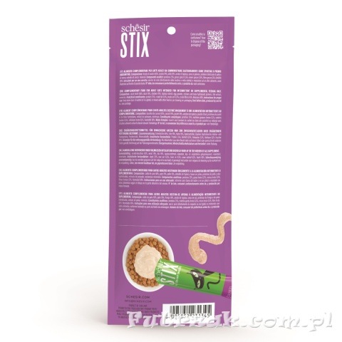 Schesir Stix kaczka 6x15g przysmak dla kota