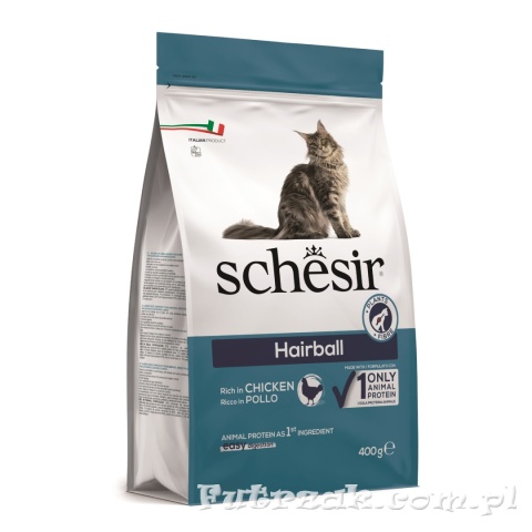 Schesir Original Hairball karma dla kotów długowłosych kurczak 400g